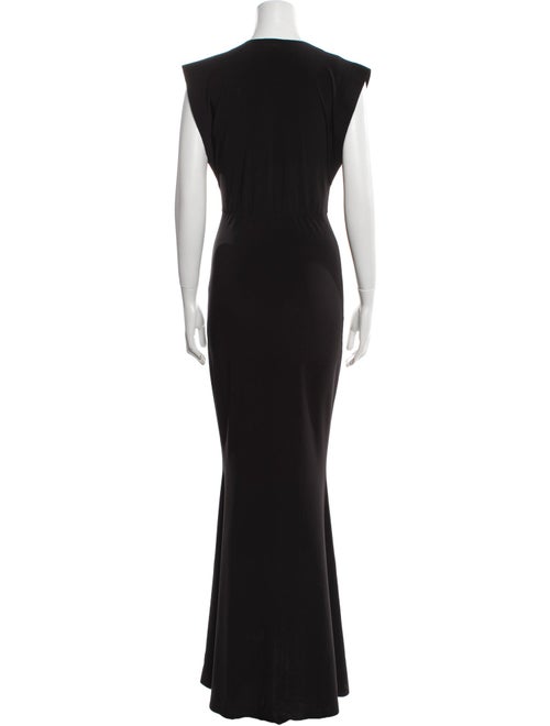 Norma Kamali V-Neck Long Dress