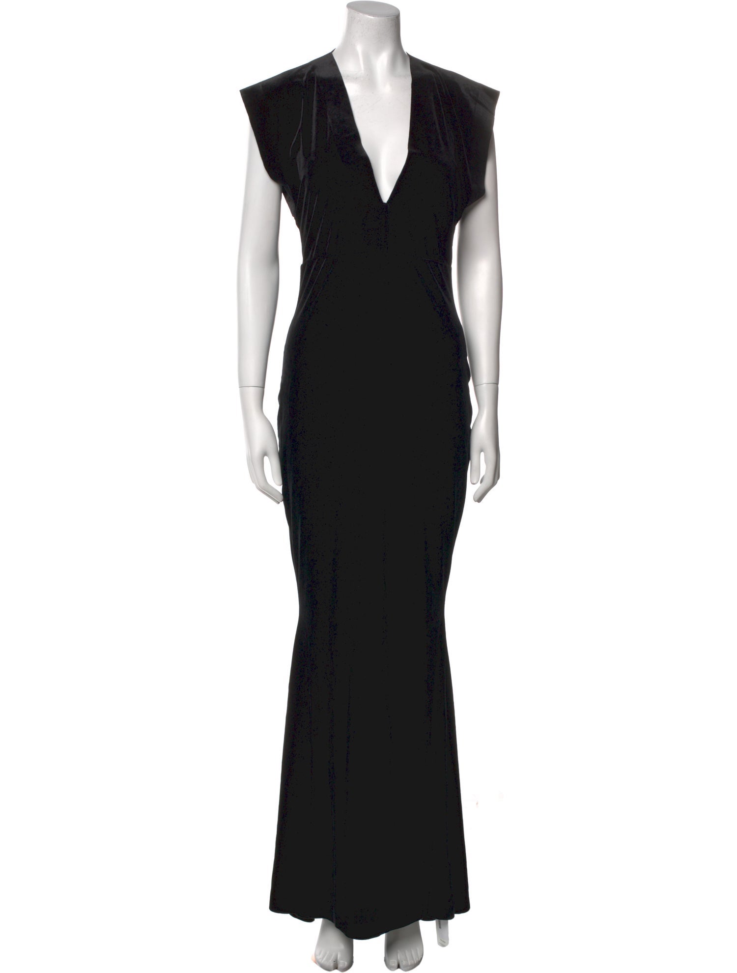 Norma Kamali V-Neck Long Dress