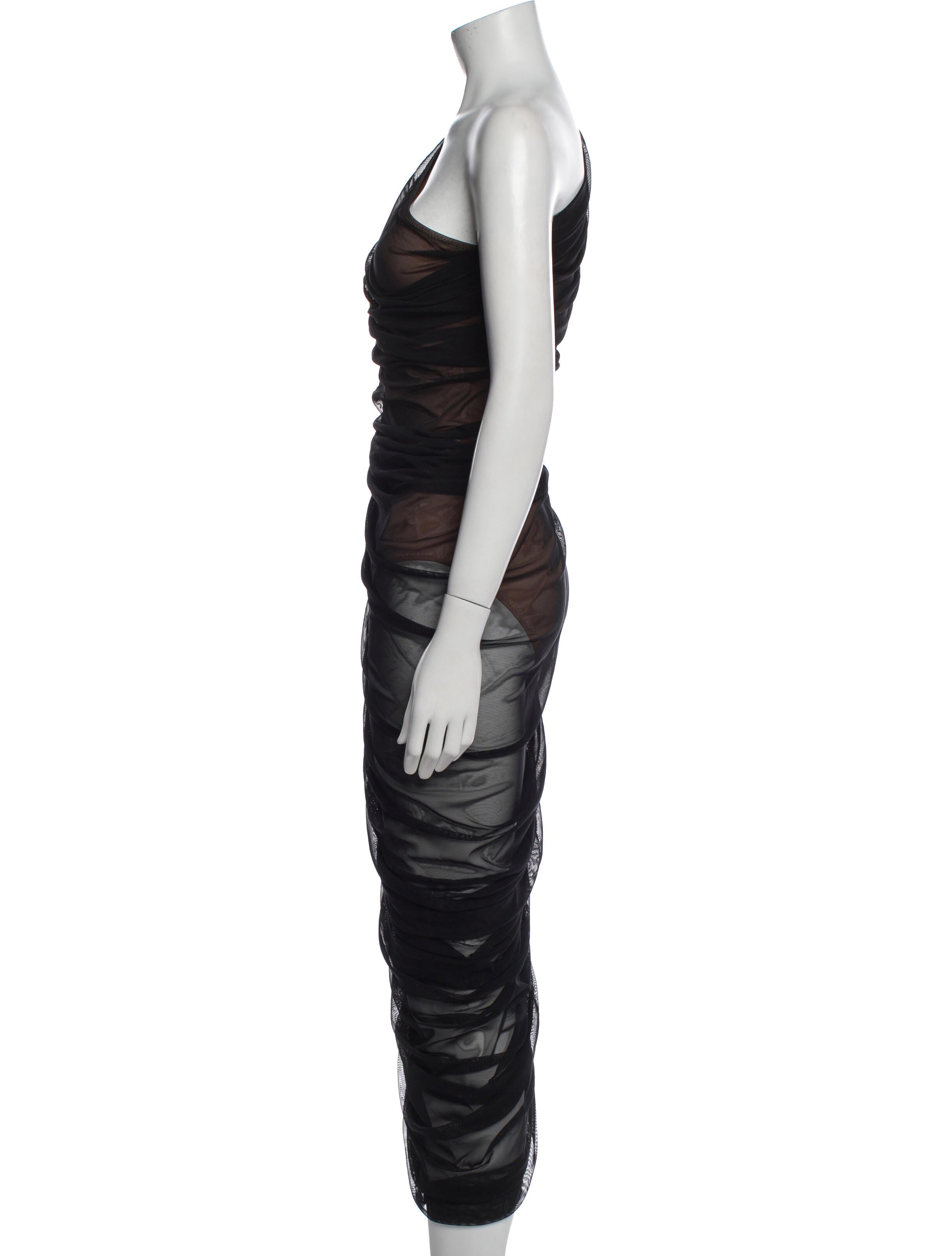 Norma Kamali One-Shoulder Long Dress