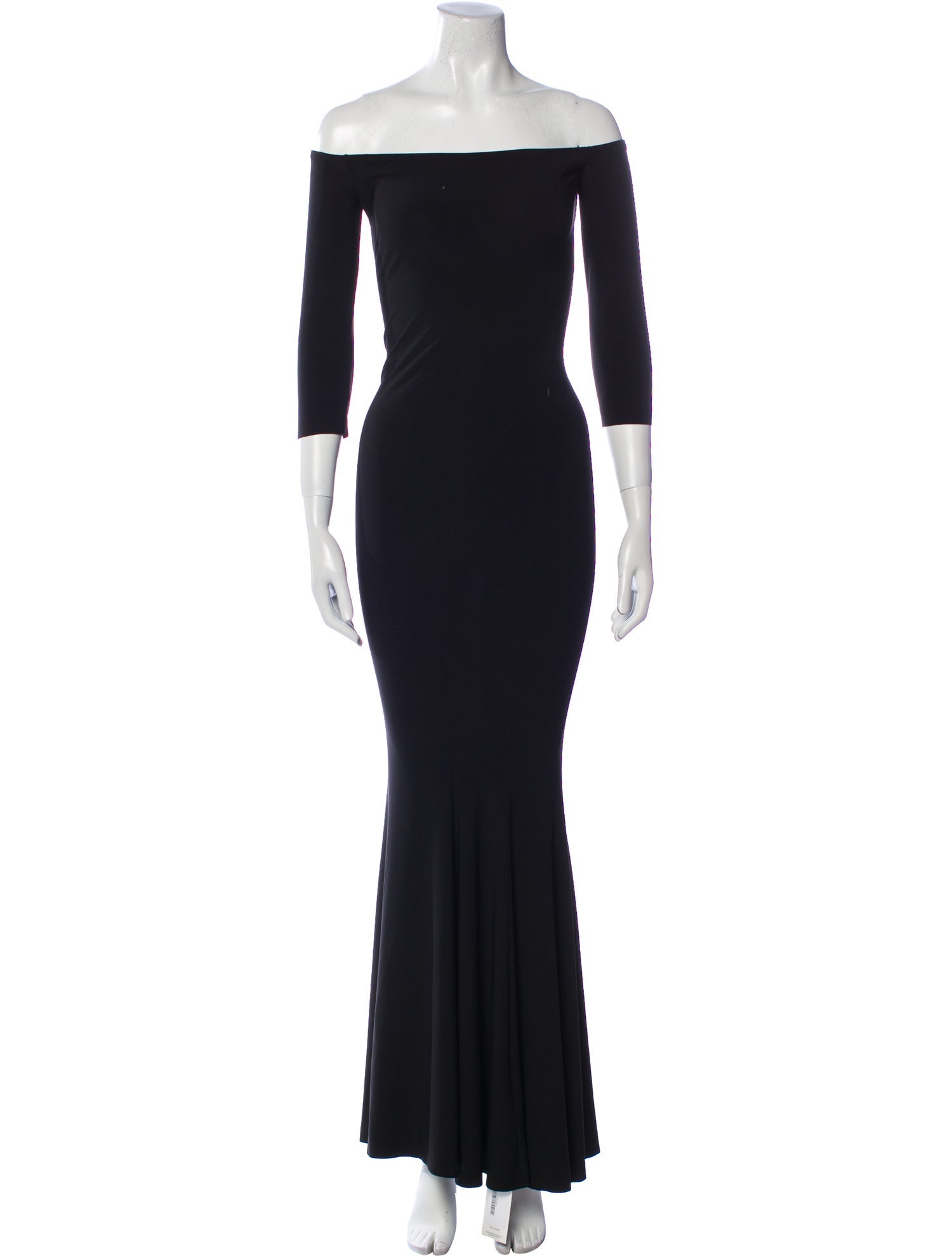 Norma Kamali Off-The-Shoulder Long Dress