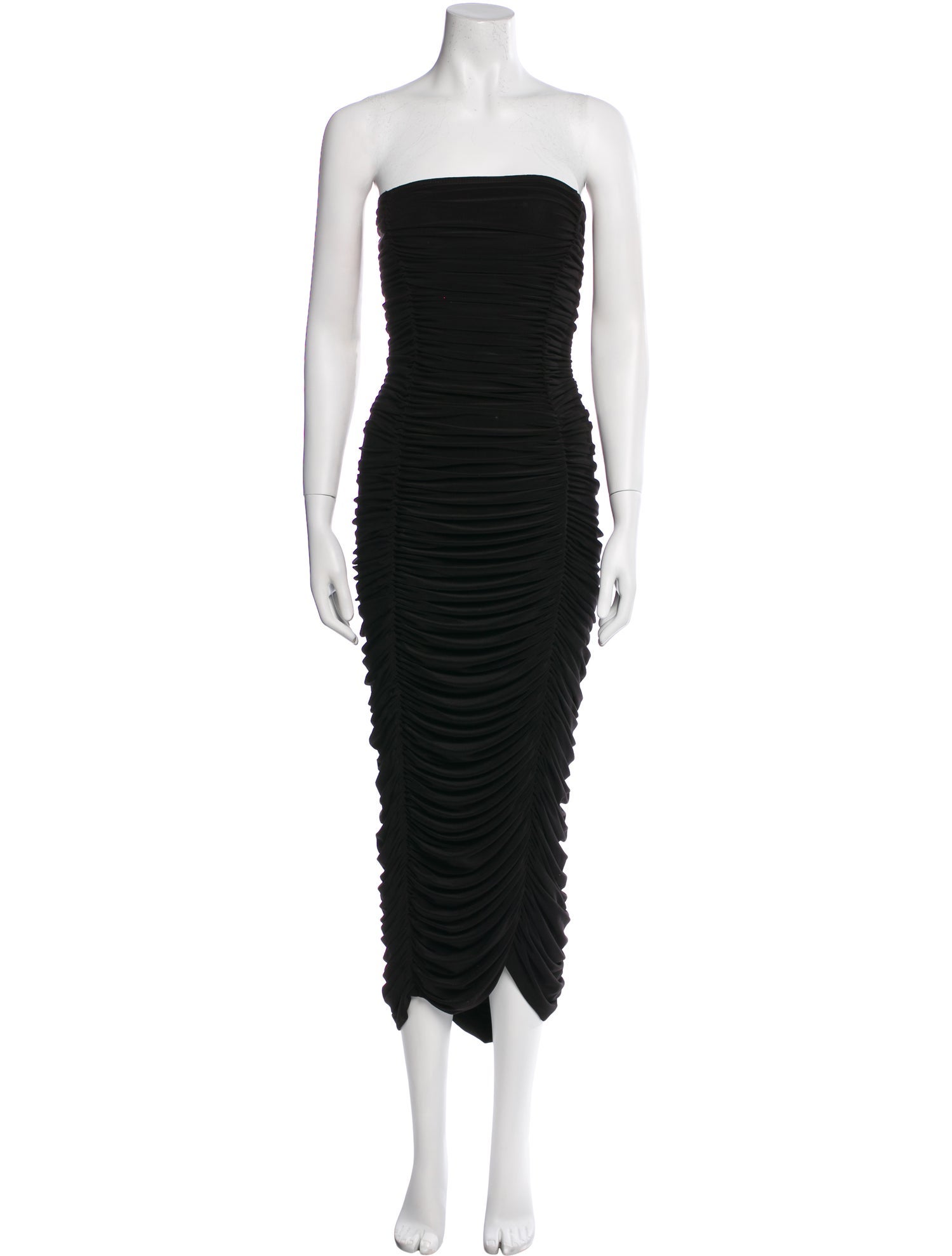 Norma Kamali Strapless Midi Length Dress