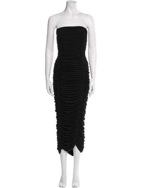 Norma Kamali Strapless Midi Length Dress
