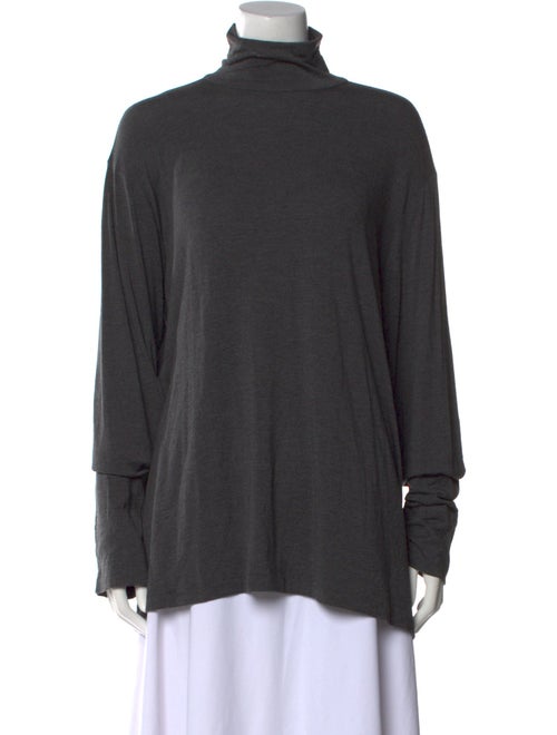 Norma Kamali Turtleneck Long Sleeve Top