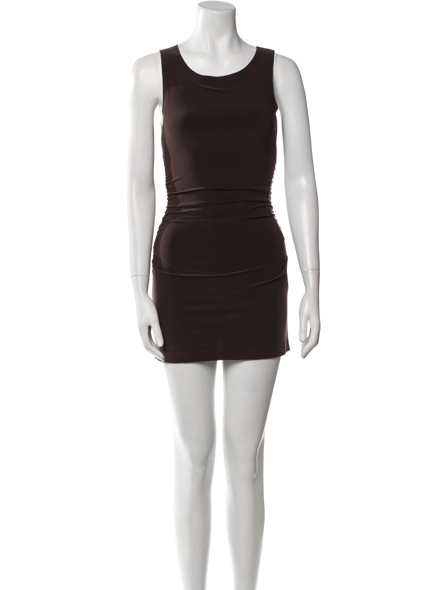 Norma Kamali Scoop Neck Mini Dress