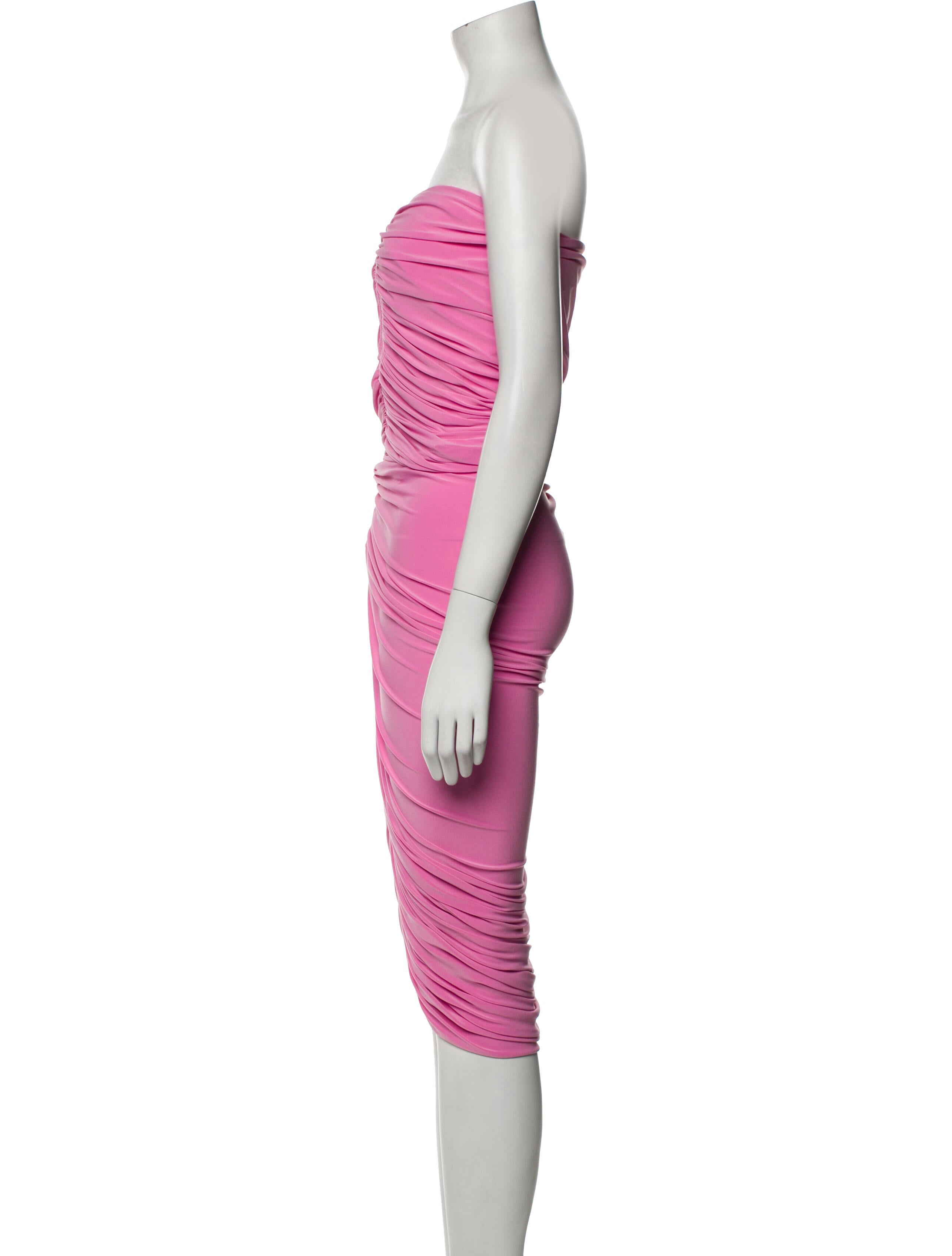 Norma Kamali Strapless Midi Length Dress