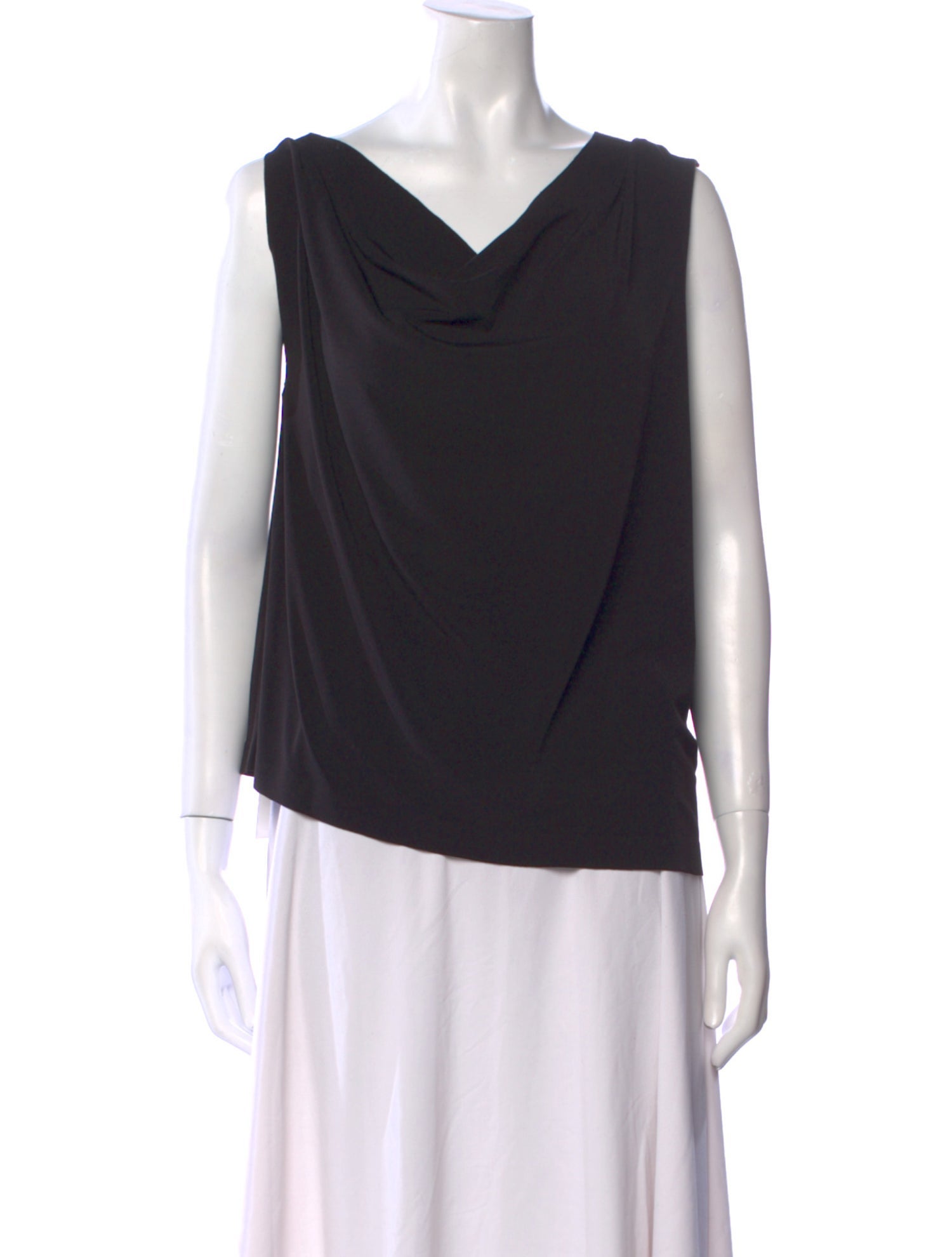 Norma Kamali Cowl Neck Sleeveless Top w/ Tags