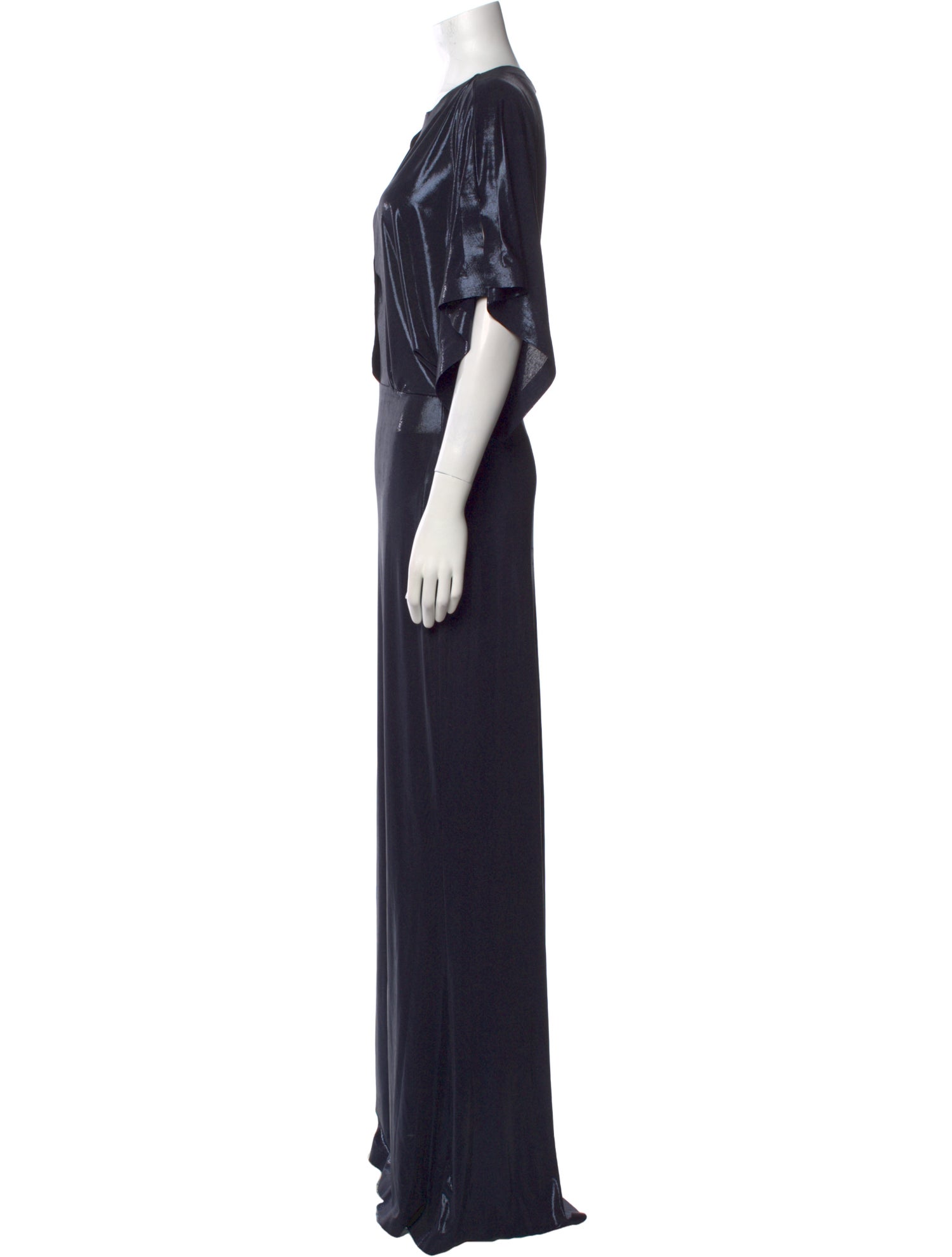 Norma Kamali V-Neck Long Dress