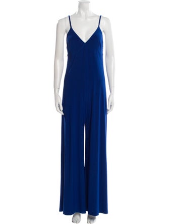 Norma Kamali Plunge Neckline Jumpsuit
