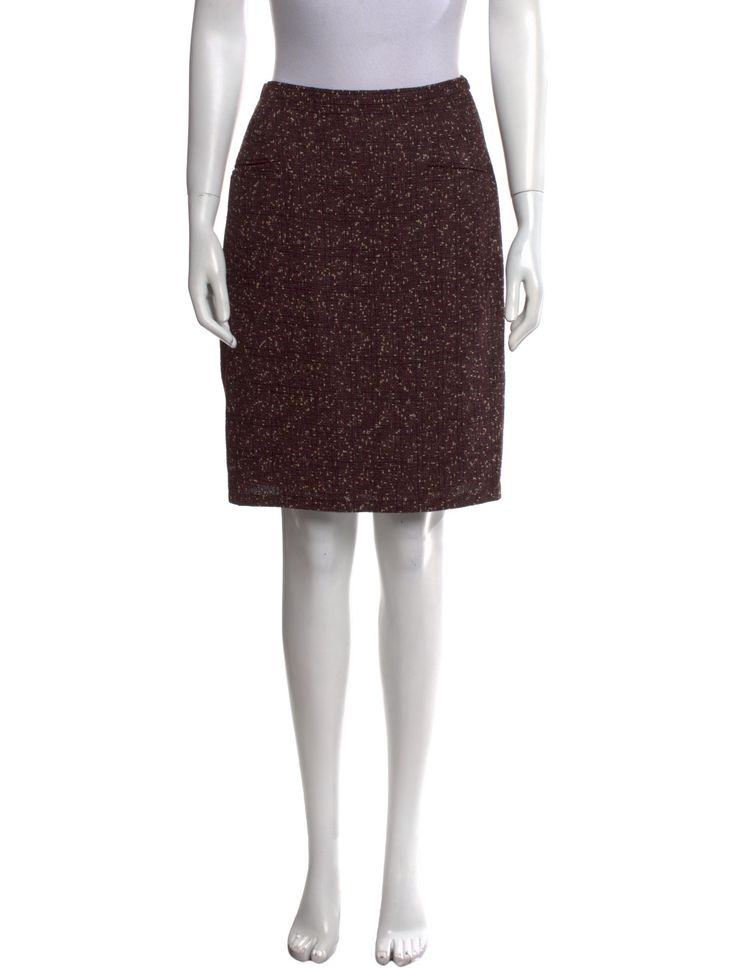Norma Kamali Wool Knee-Length Skirt