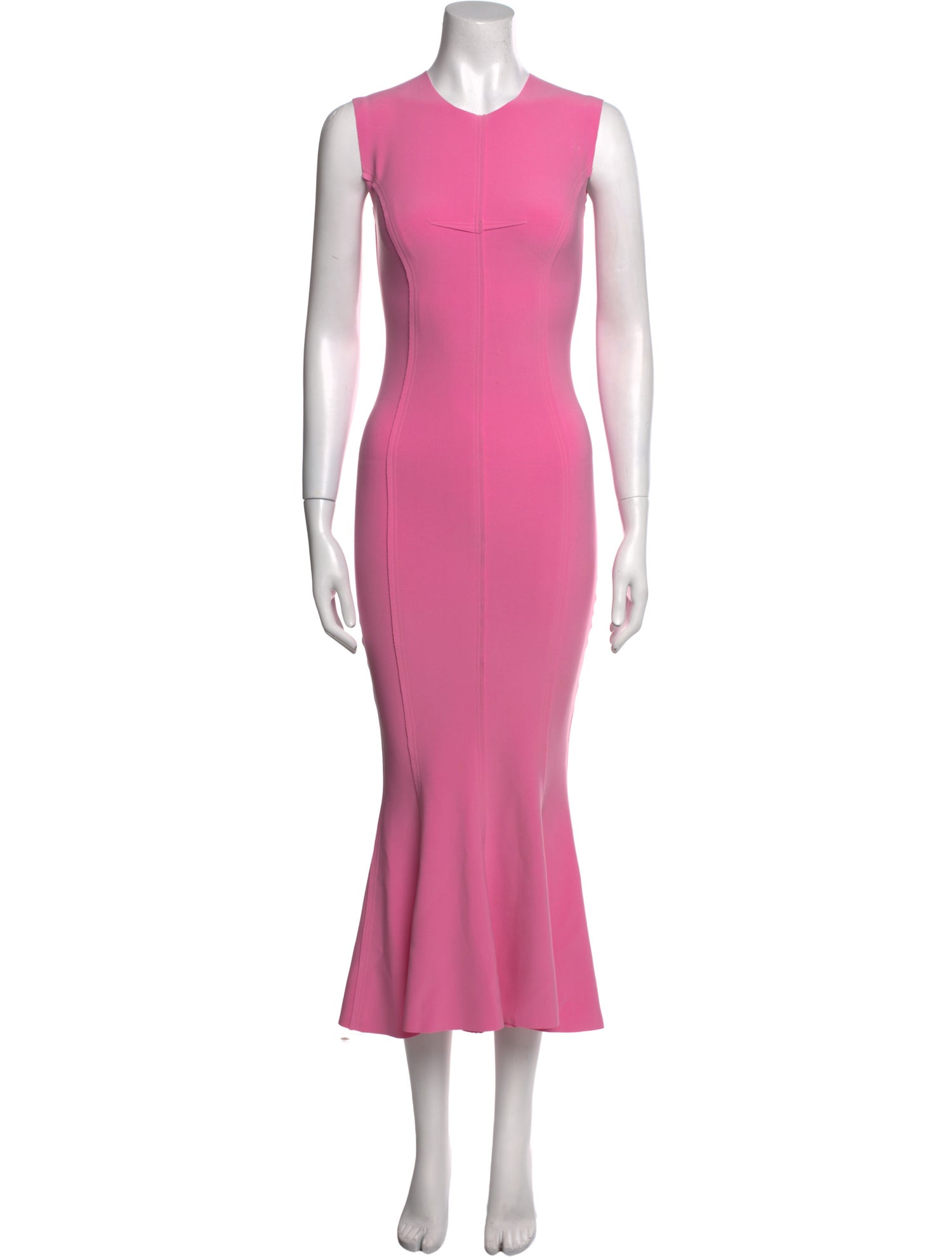 Norma Kamali Crew Neck Long Dress