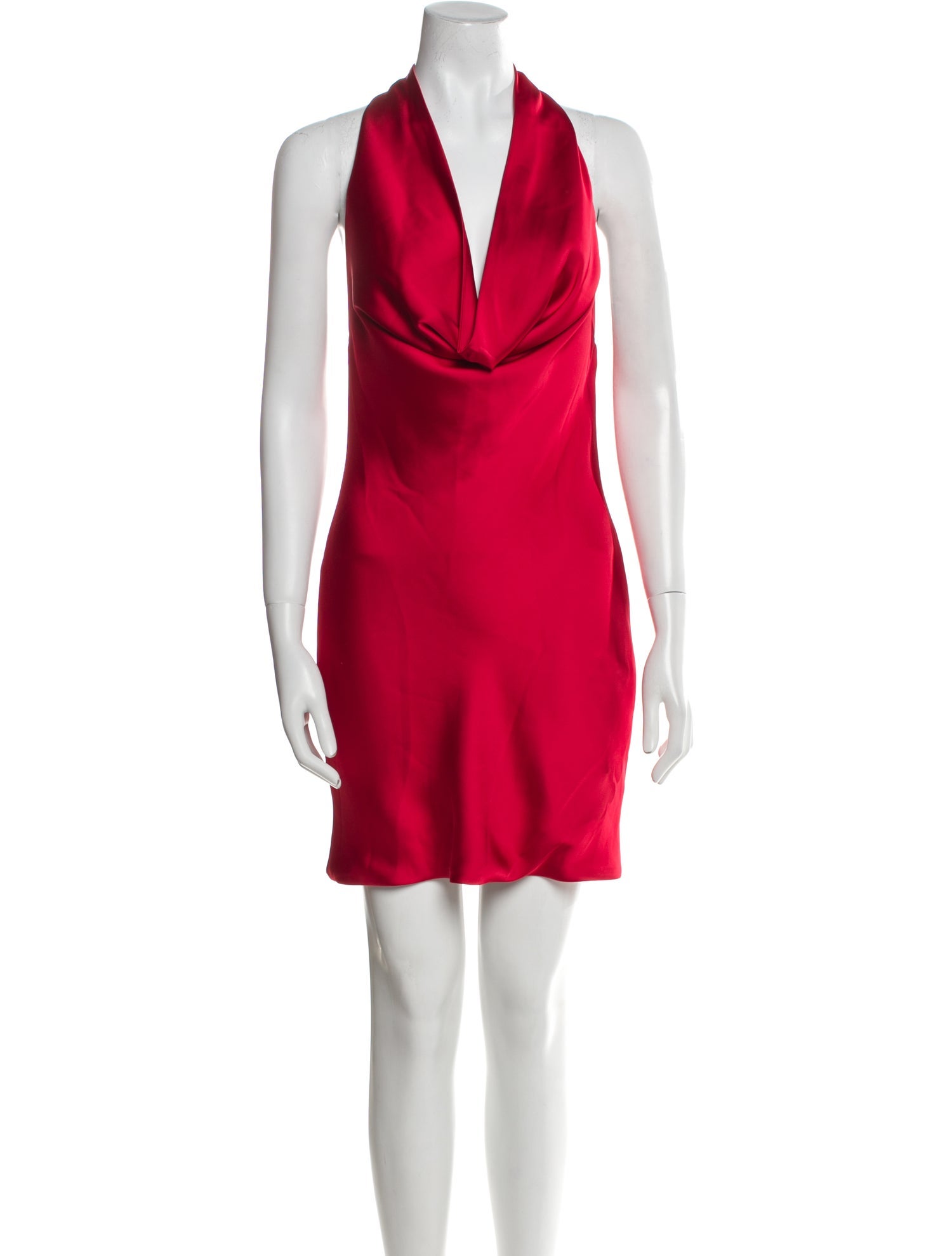 Norma Kamali Cowl Neck Mini Dress