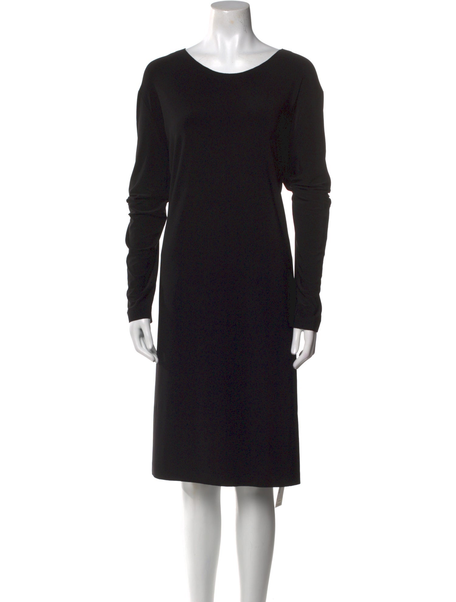 Norma Kamali Bateau Neckline Knee-Length Dress