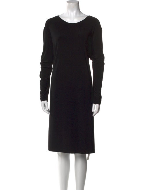 Norma Kamali Bateau Neckline Knee-Length Dress