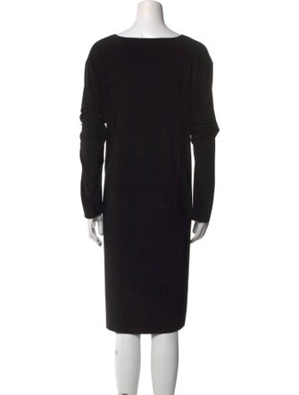 Norma Kamali Bateau Neckline Knee-Length Dress