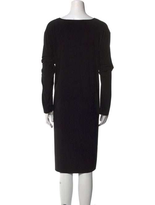 Norma Kamali Bateau Neckline Knee-Length Dress