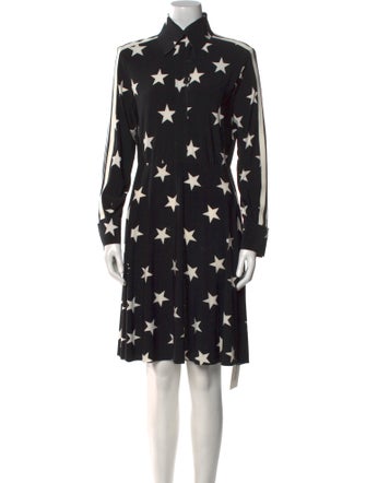 Norma Kamali Printed Knee-Length Dress