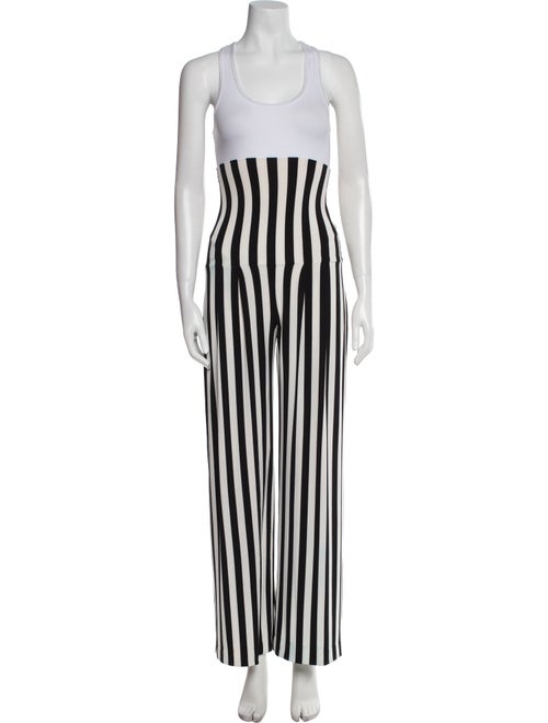 Norma Kamali Striped Wide Leg Pants