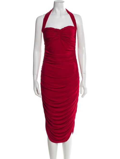 Norma Kamali Halterneck Midi Length Dress