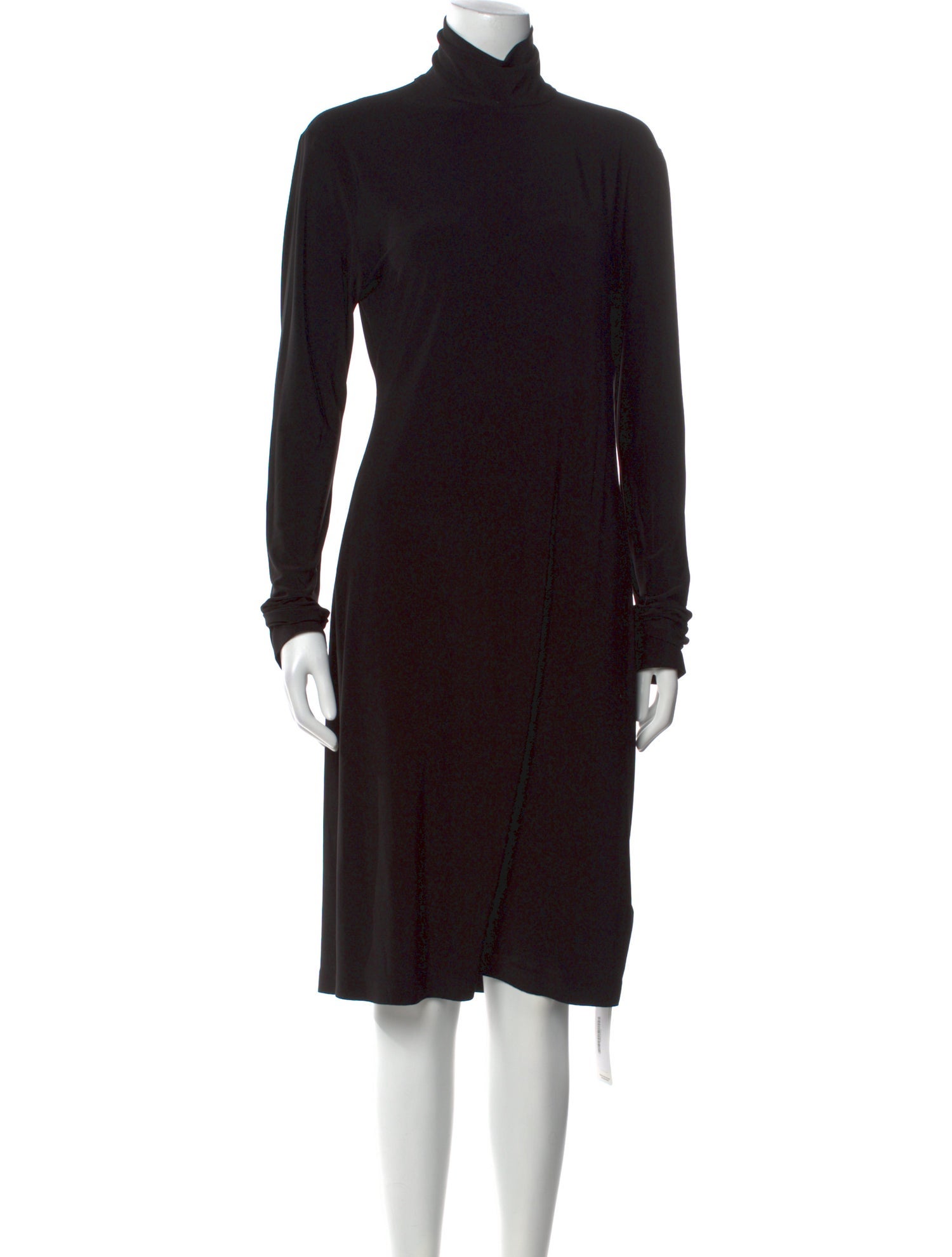 Norma Kamali Turtleneck Knee-Length Dress