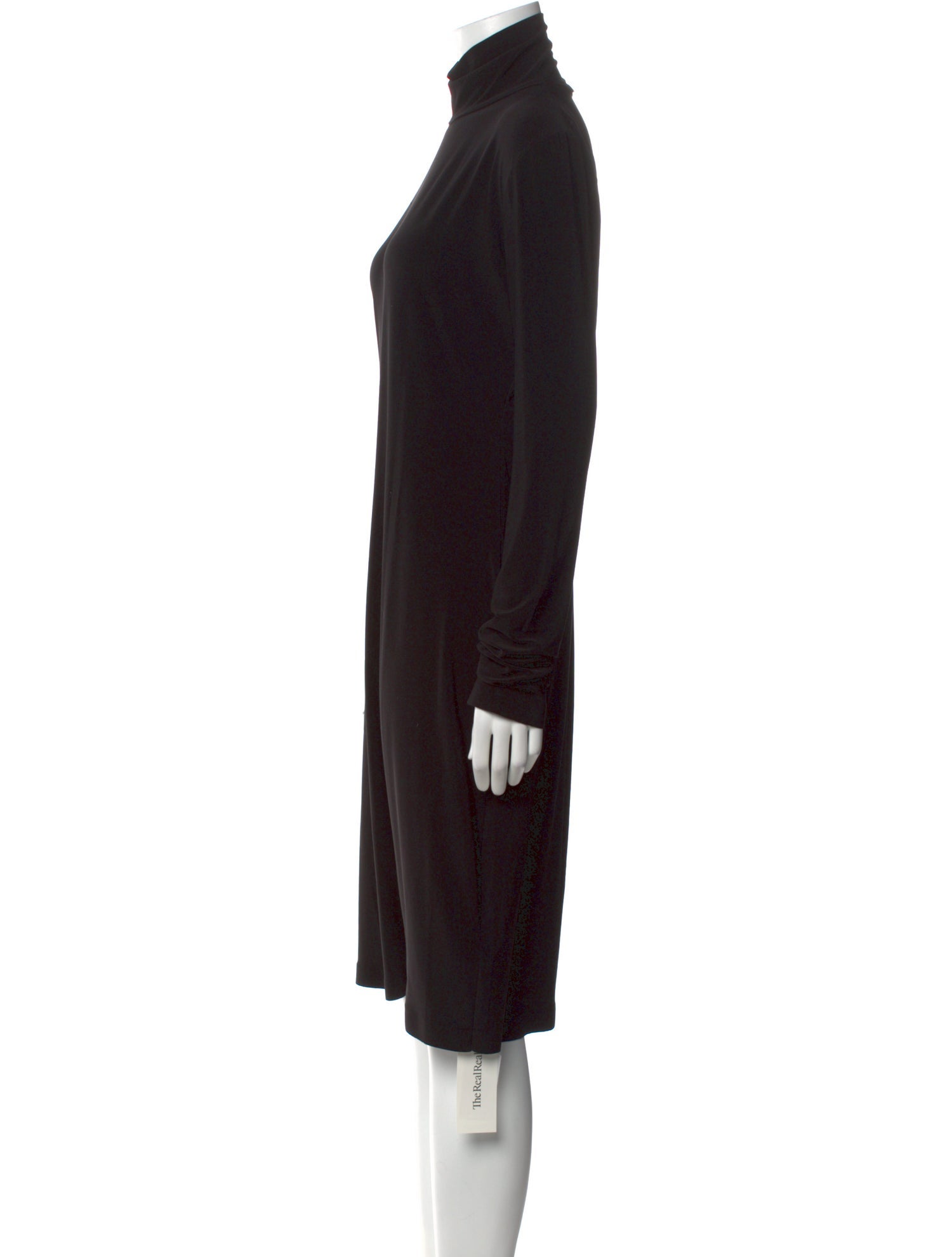Norma Kamali Turtleneck Knee-Length Dress