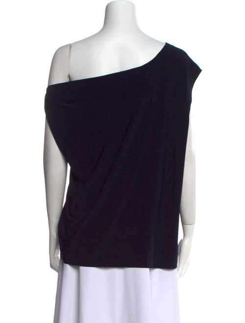 Norma Kamali Asymmetrical Short Sleeve Top