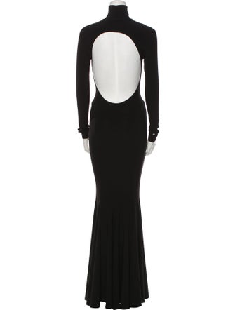 Norma Kamali Turtleneck Long Dress