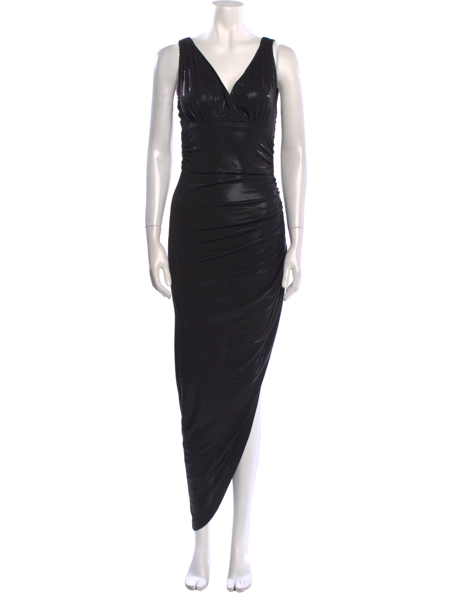 Norma Kamali V-Neck Long Dress