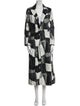 Norma Kamali Printed Trench Coat