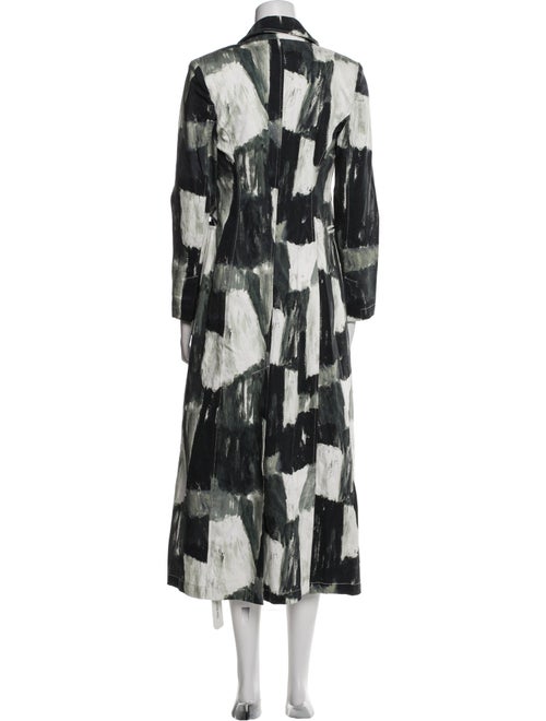 Norma Kamali Printed Trench Coat