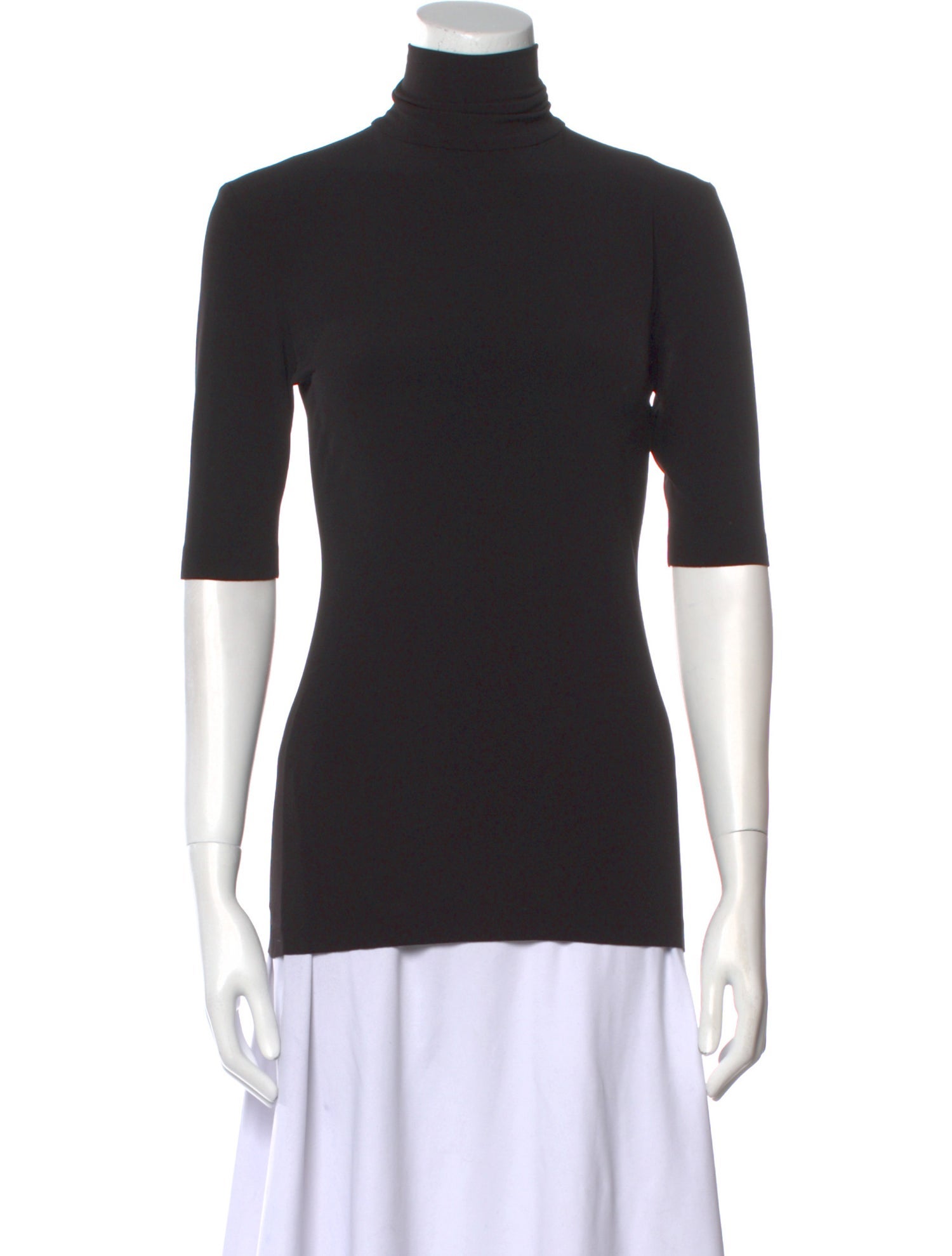 Norma Kamali Turtleneck Three-Quarter Sleeve Top w/ Tags