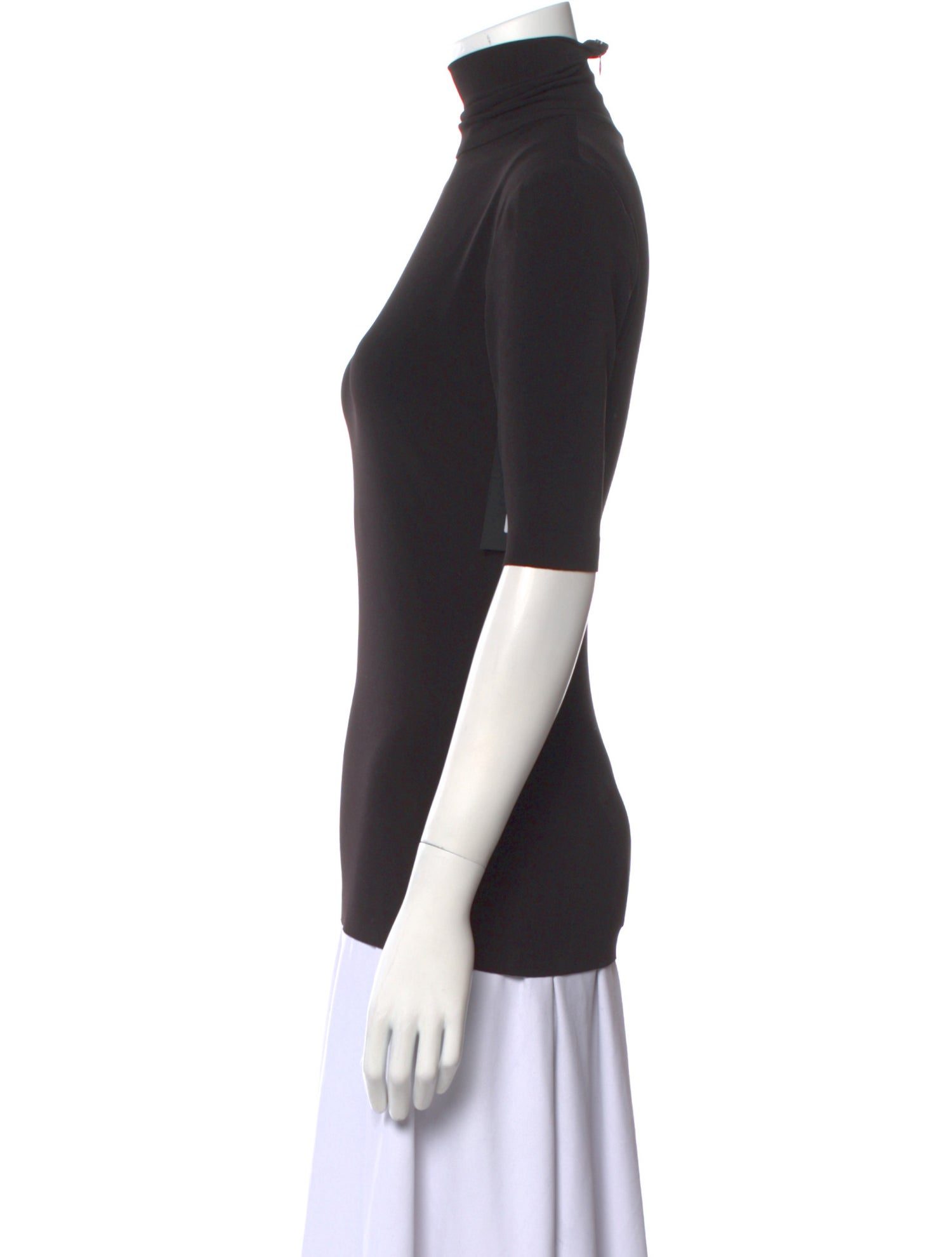 Norma Kamali Turtleneck Three-Quarter Sleeve Top w/ Tags