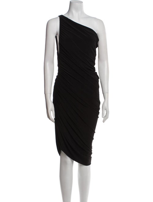 Norma Kamali One-Shoulder Knee-Length Dress