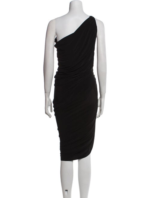 Norma Kamali One-Shoulder Knee-Length Dress