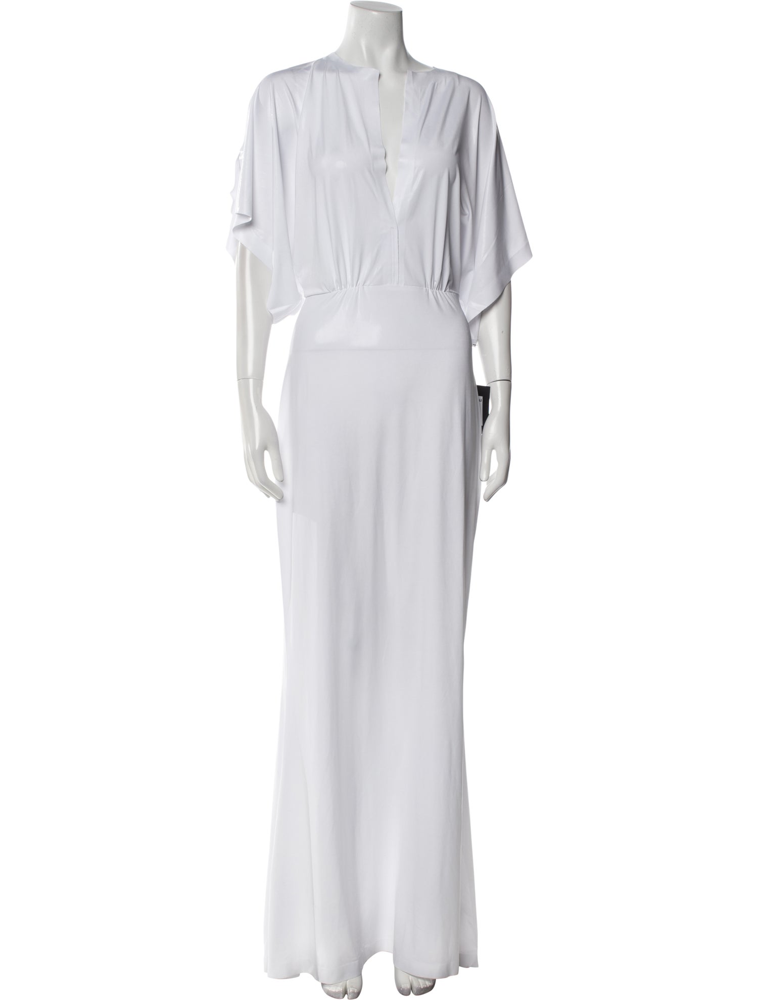 Norma Kamali V-Neck Long Dress