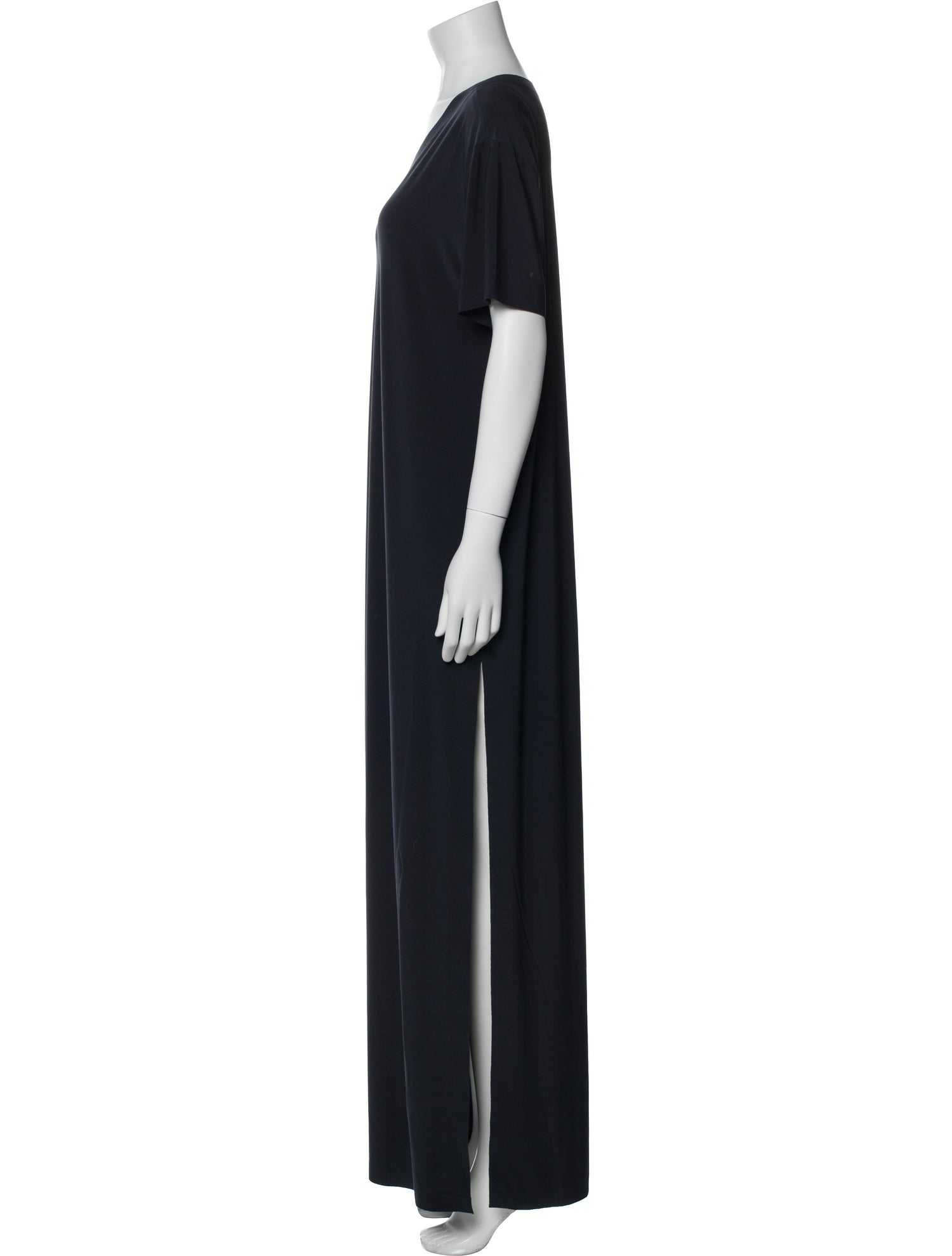 Norma Kamali Scoop Neck Long Dress