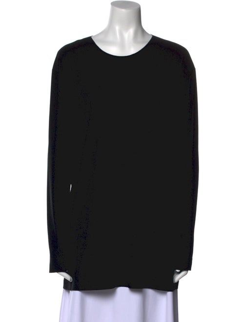 Norma Kamali Scoop Neck Long Sleeve Tunic