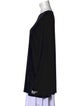 Norma Kamali Scoop Neck Long Sleeve Tunic
