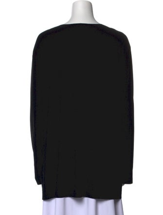 Norma Kamali Scoop Neck Long Sleeve Tunic