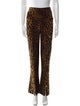 Norma Kamali Animal Print Wide Leg Pants