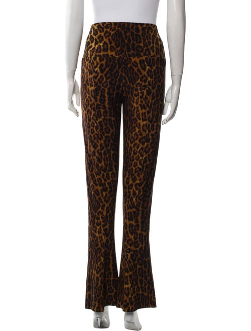 Norma Kamali Animal Print Wide Leg Pants