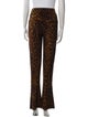 Norma Kamali Animal Print Wide Leg Pants