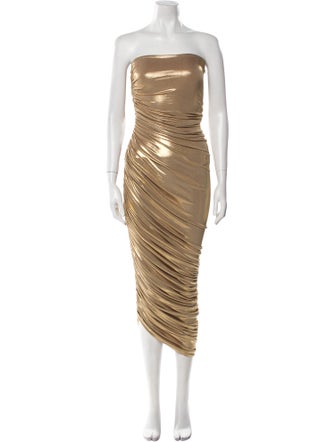 Norma Kamali Strapless Long Dress