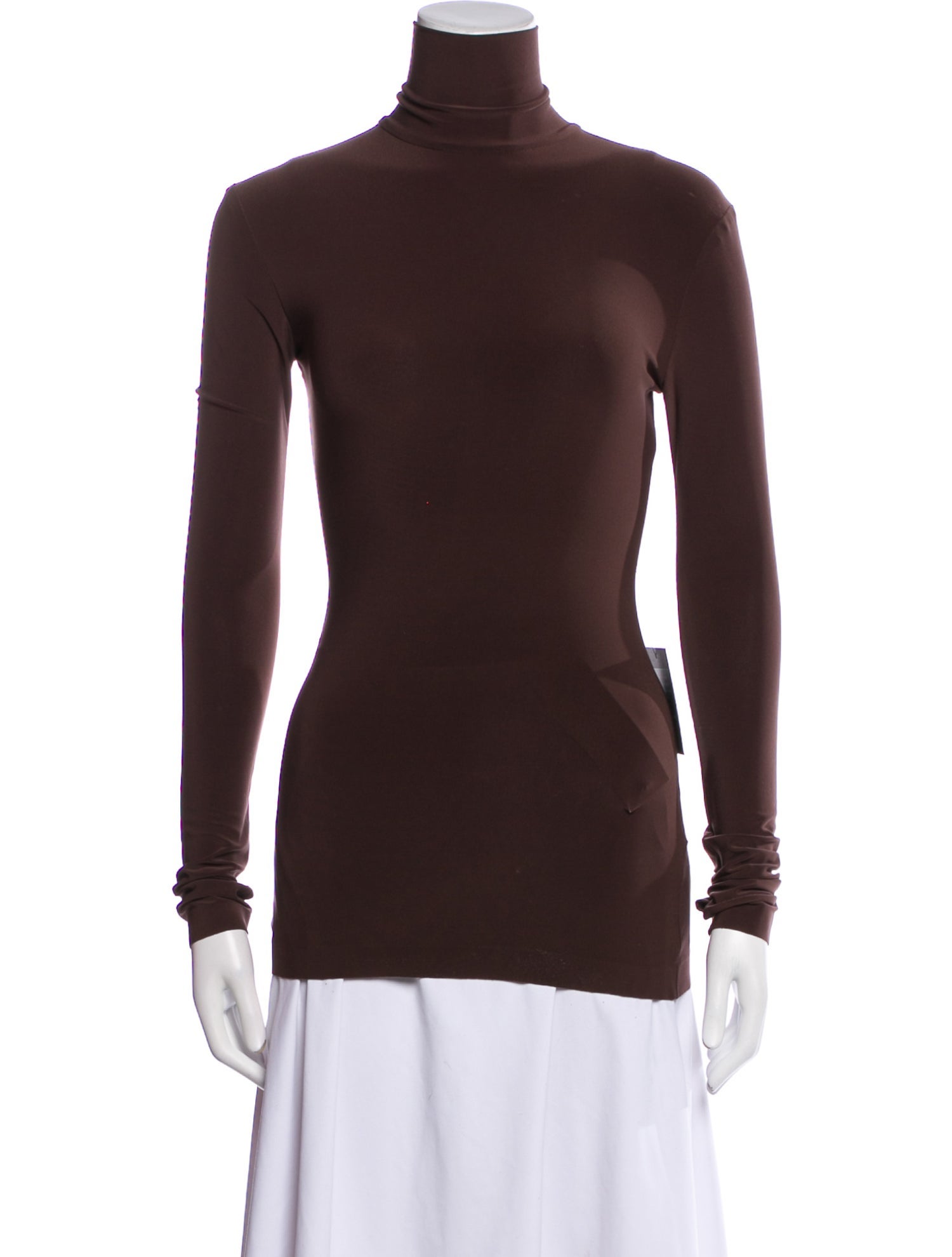 Norma Kamali Turtleneck Long Sleeve Top