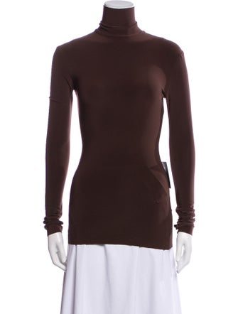 Norma Kamali Turtleneck Long Sleeve Top