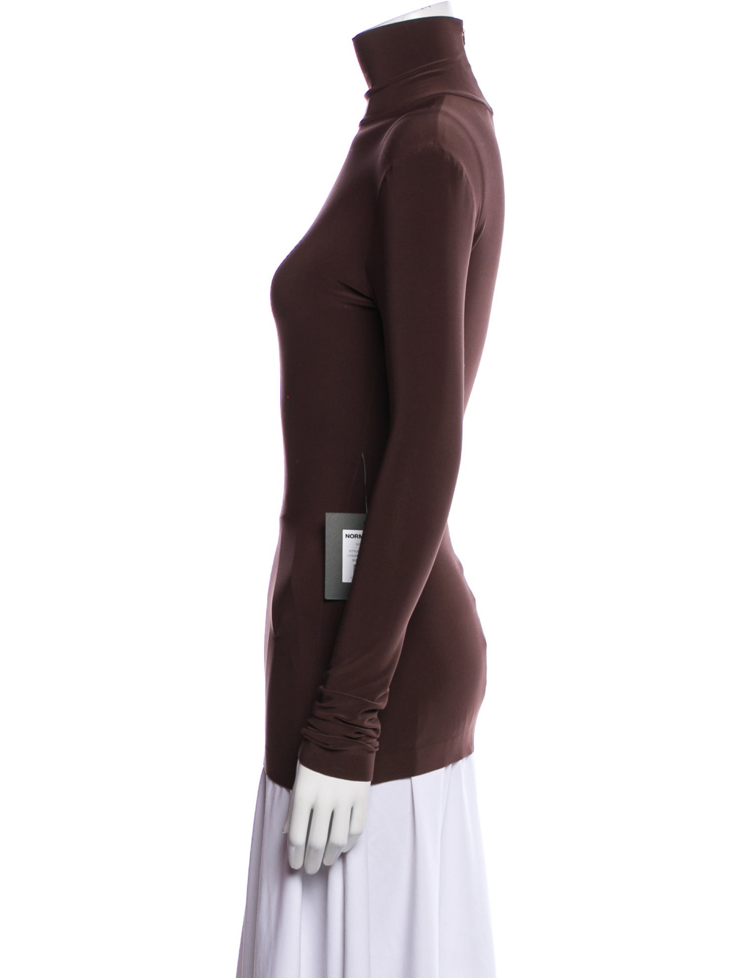 Norma Kamali Turtleneck Long Sleeve Top