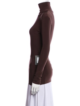 Norma Kamali Turtleneck Long Sleeve Top