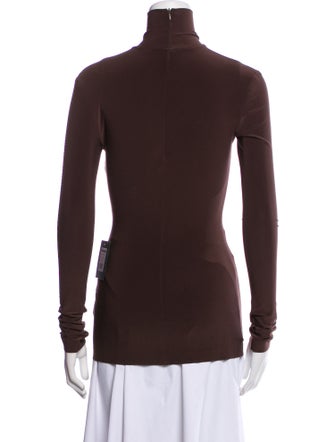Norma Kamali Turtleneck Long Sleeve Top