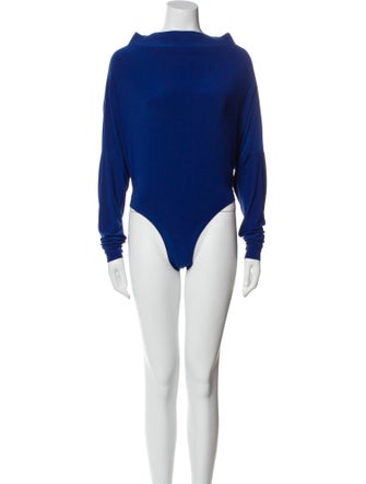 Norma Kamali Turtleneck Long Sleeve Bodysuit