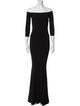 Norma Kamali Off-The-Shoulder Long Dress