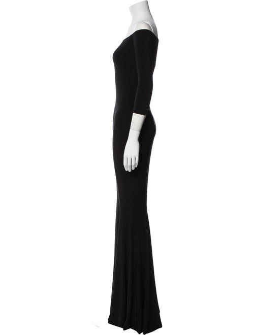 Norma Kamali Off-The-Shoulder Long Dress